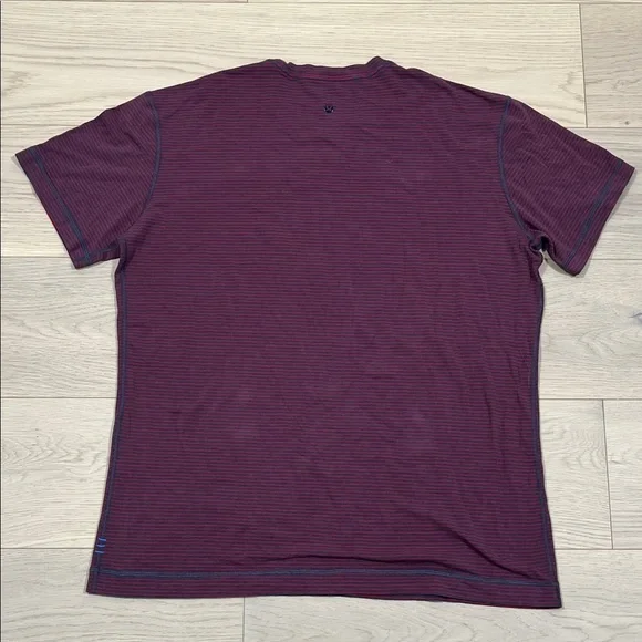 Lululemon Men's Red Striped Shirt - Picture 7 of 8